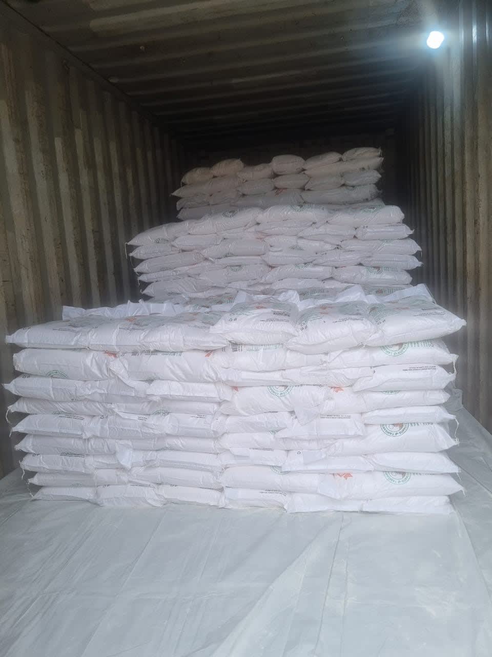 Loaded container